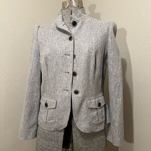 Vintage Banana Republic Gray Wool Blend Blazer